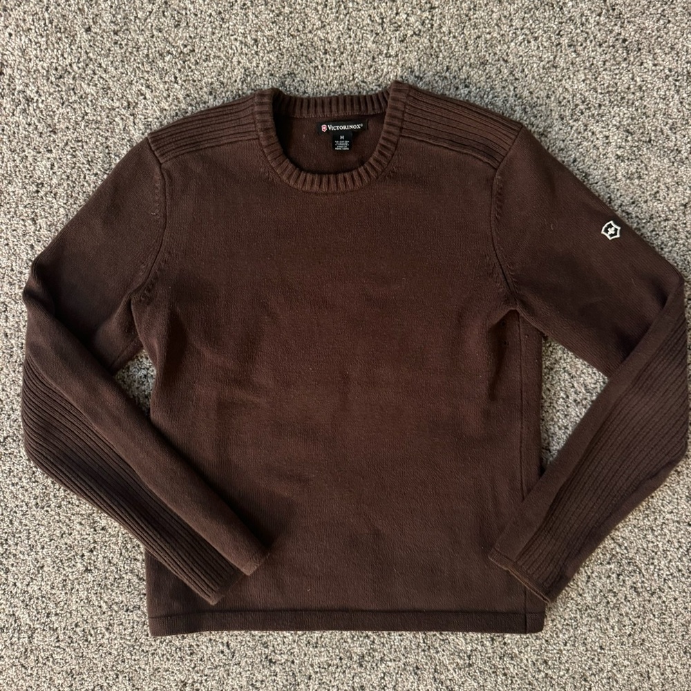 Victorinox Dark Brown Women's Crewneck Sweater